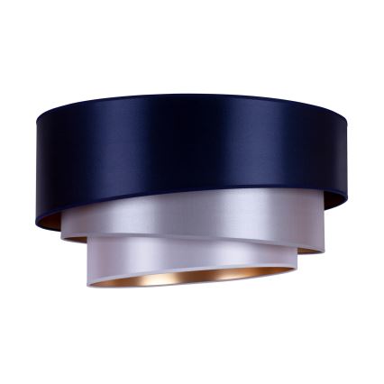 Duolla - Plafondlamp TRIO 3xE27/15W/230V diameter 60 cm blauw/zilver/koper