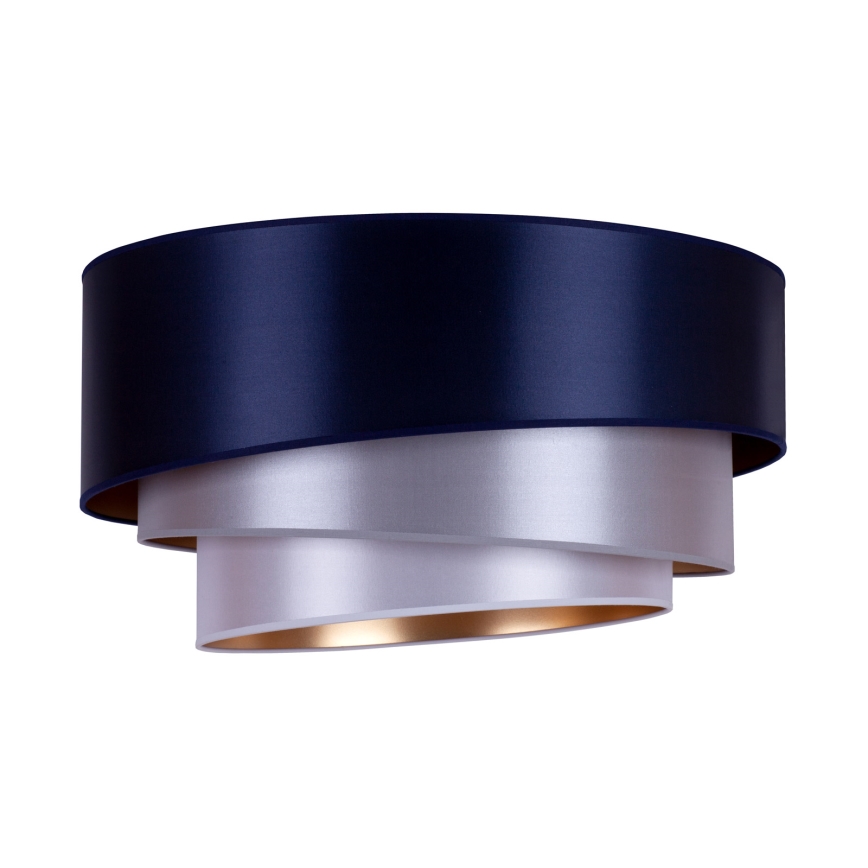 Duolla - Plafondlamp TRIO 3xE27/15W/230V diameter 60 cm blauw/zilver/koper