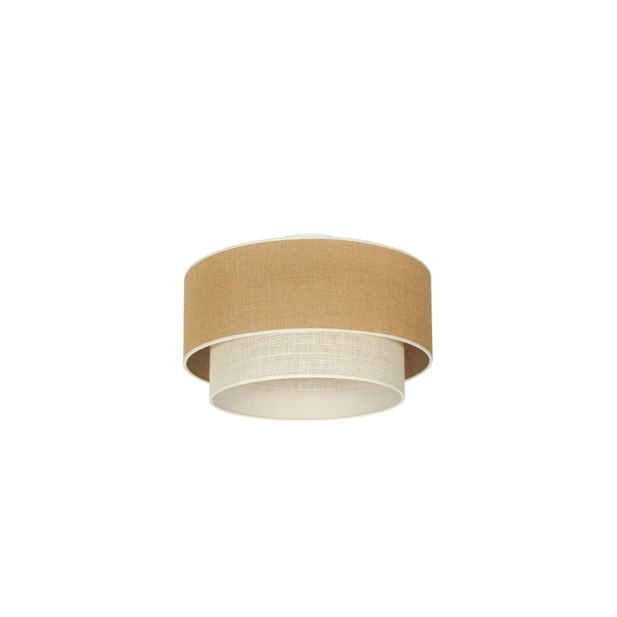 Duolla - Plafondlamp YUTE BOHO 1xE27/15W/230V diameter 45 cm bruin/crème
