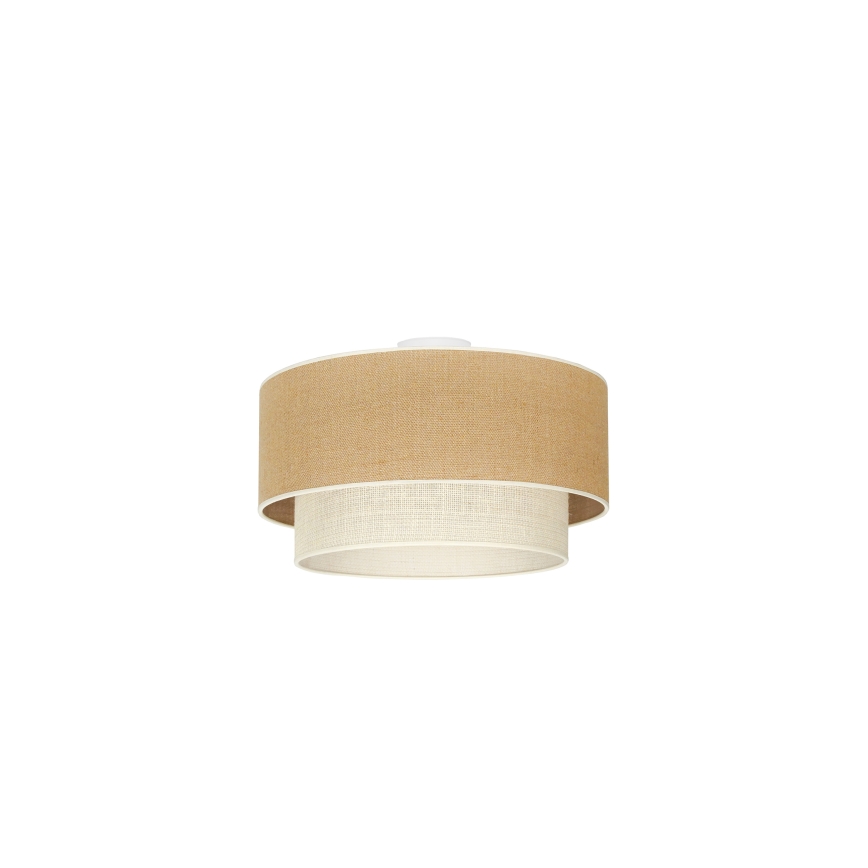 Duolla - Plafondlamp YUTE BOHO 1xE27/15W/230V diameter 45 cm bruin/crème