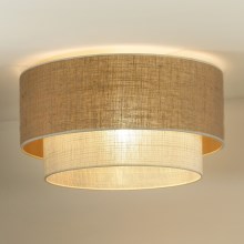 Duolla - Plafondlamp YUTE BOHO 1xE27/15W/230V diameter 45 cm bruin/grijs
