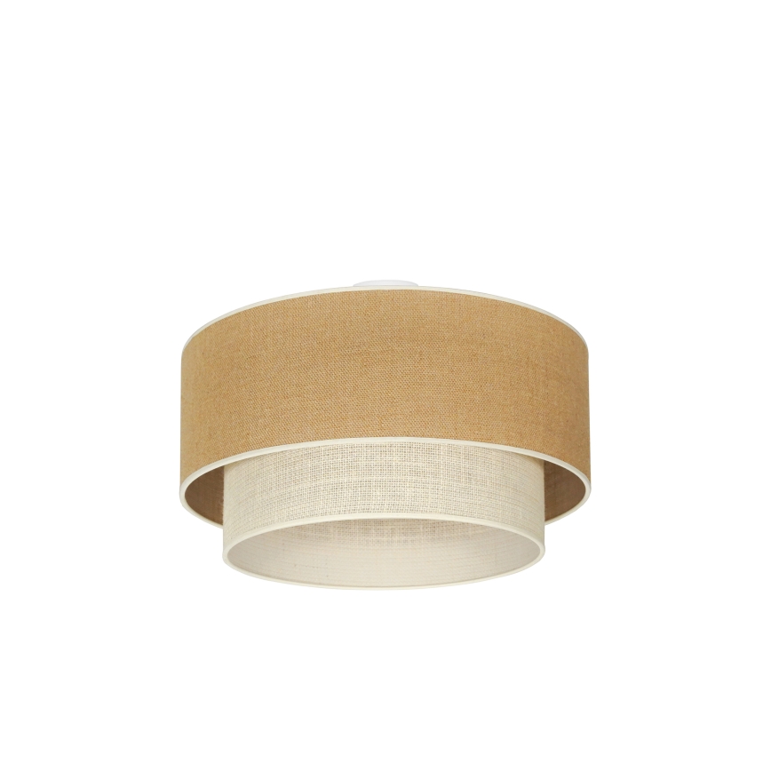 Duolla - Plafondlamp YUTE BOHO 3xE27/15W/230V diameter 60 cm bruin/crème