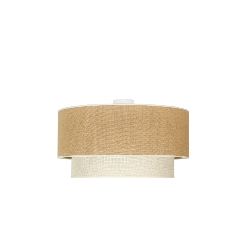 Duolla - Plafondlamp YUTE BOHO 3xE27/15W/230V diameter 60 cm bruin/crème