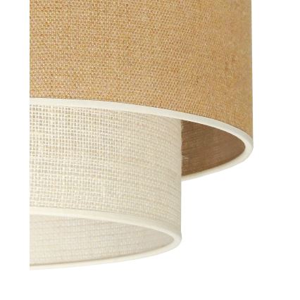 Duolla - Plafondlamp YUTE BOHO 3xE27/15W/230V diameter 60 cm bruin/crème