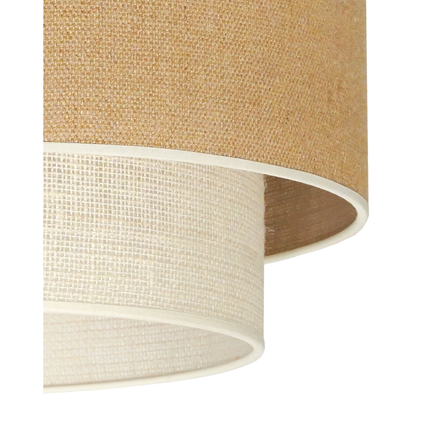Duolla - Plafondlamp YUTE BOHO 3xE27/15W/230V diameter 60 cm bruin/crème