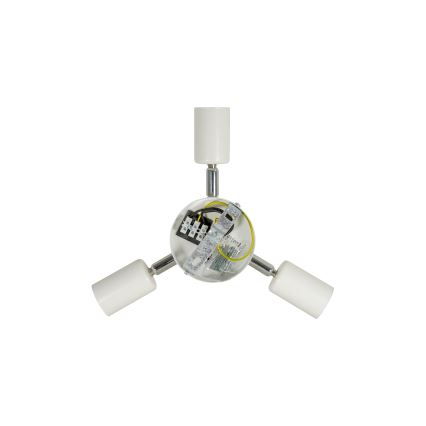Duolla - Plafondlamp YUTE BOHO 3xE27/15W/230V diameter 60 cm bruin/crème