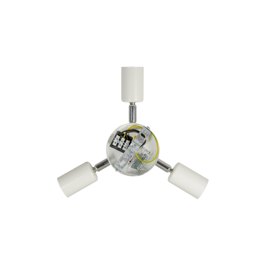 Duolla - Plafondlamp YUTE BOHO 3xE27/15W/230V diameter 60 cm bruin/crème
