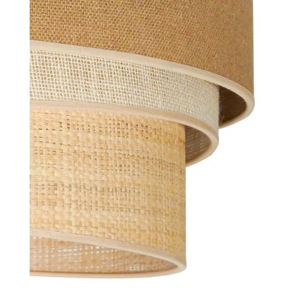 Duolla - Plafondlamp YUTE TRIO 3xE27/15W/230V diameter 60 cm bruin/grijs/beige