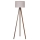 Duolla - Staande Lamp 1xE27/60W/230V diameter 44 cm beige/wengé
