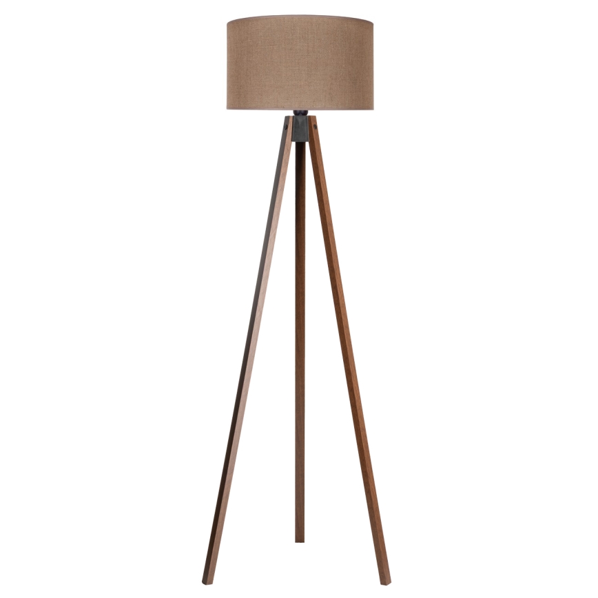 Duolla - Staande Lamp 1xE27/60W/230V diameter 44 cm bruin/wengé