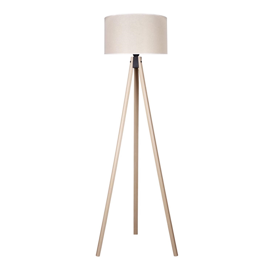 Duolla - Staande Lamp 1xE27/60W/230V diameter 44 cm crème/beige