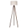 Duolla - Staande Lamp 1xE27/60W/230V diameter 44 cm crème/wengé