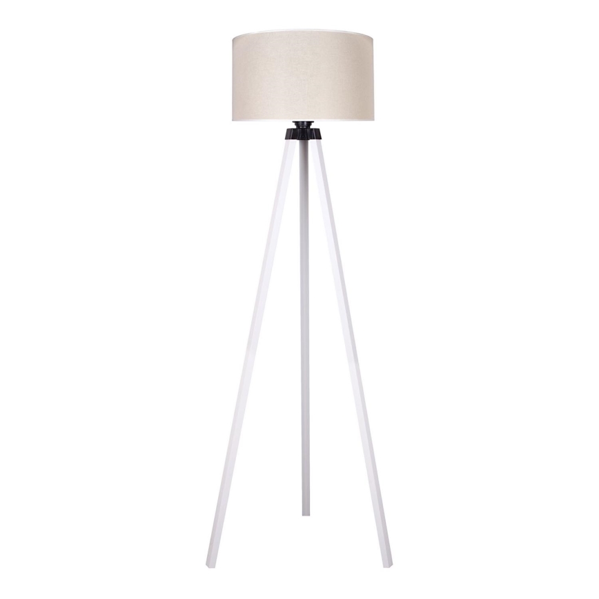 Duolla - Staande Lamp 1xE27/60W/230V diameter 44 cm crème/wit