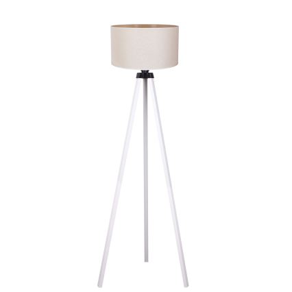 Duolla - Staande Lamp 1xE27/60W/230V diameter 44 cm crème/wit