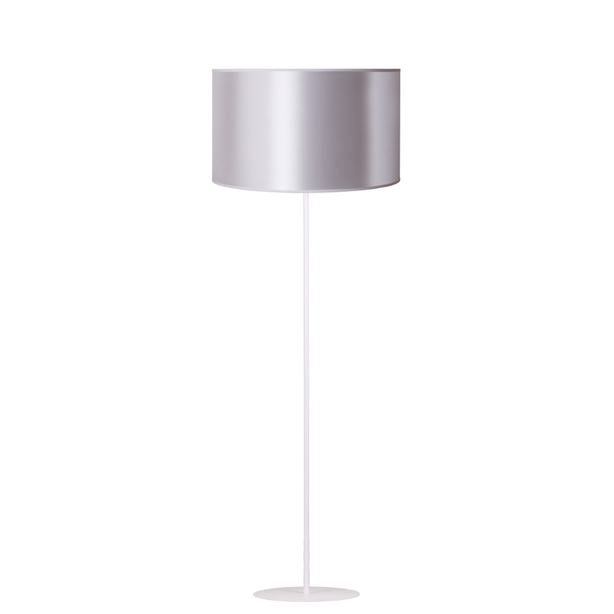 Duolla - Staande Lamp CANNES 1xE27/15W/230V diameter 45 cm zilver/koper/wit