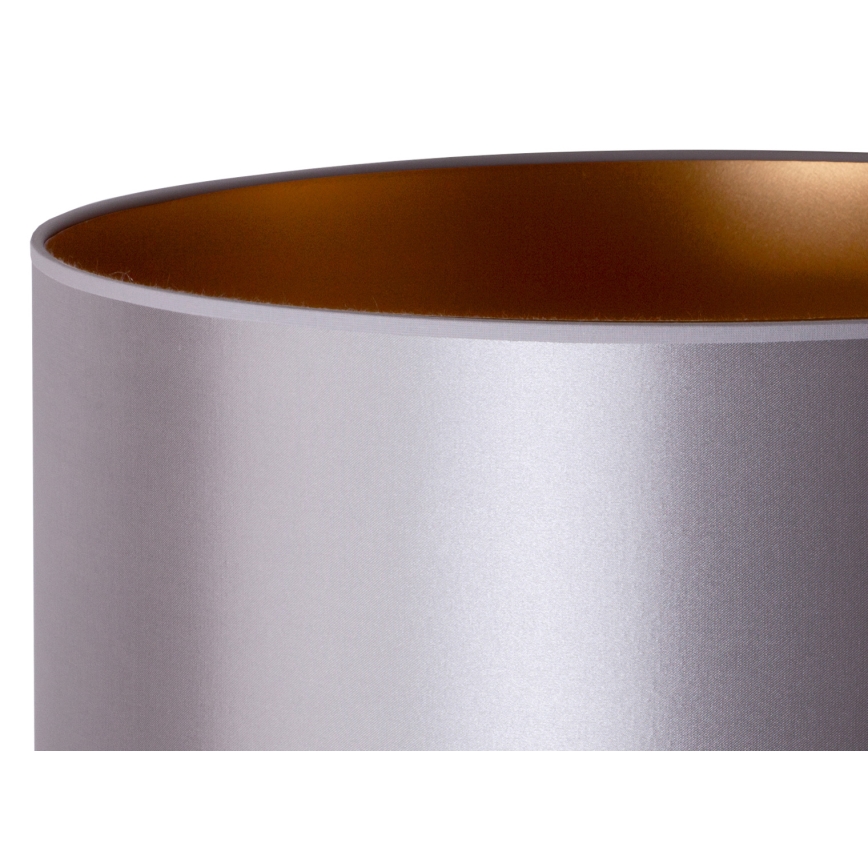 Duolla - Staande Lamp CANNES 1xE27/15W/230V diameter 45 cm zilver/koper/zwart