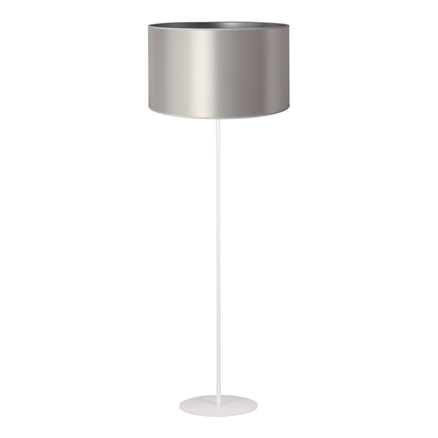 Duolla - Staande Lamp CANNES 1xE27/15W/230V diameter 45 cm zilver/wit