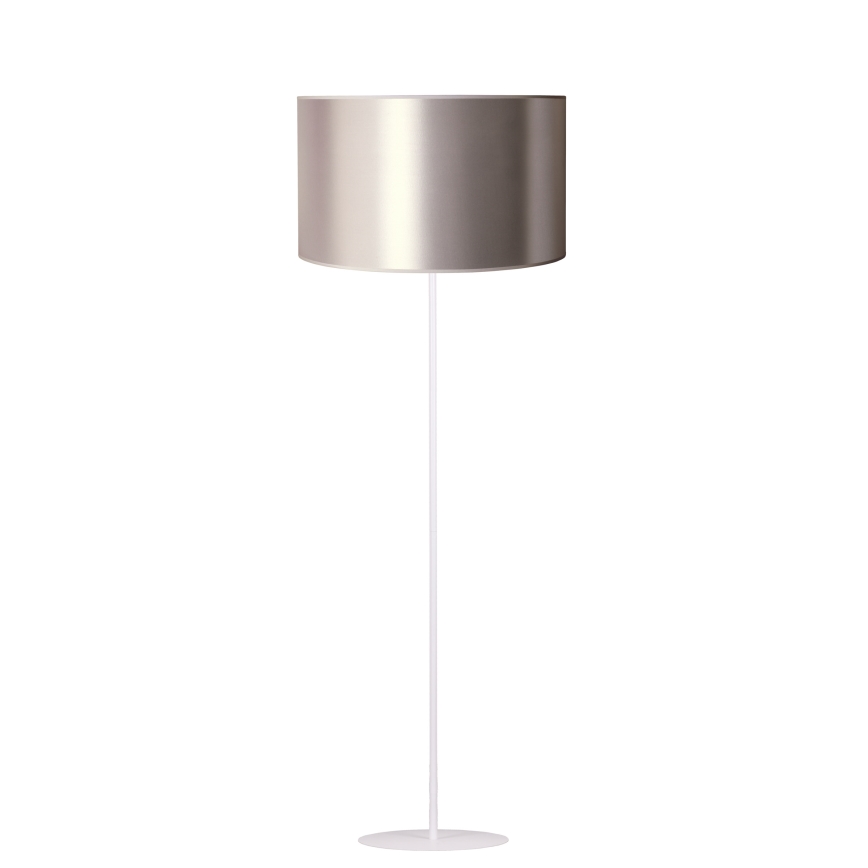 Duolla - Staande Lamp CANNES 1xE27/15W/230V diameter 45 cm zilver/wit