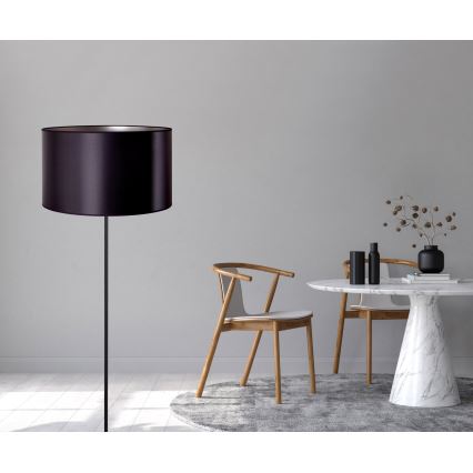 Duolla - Staande Lamp CANNES 1xE27/15W/230V diameter 45 cm zwart/zilver