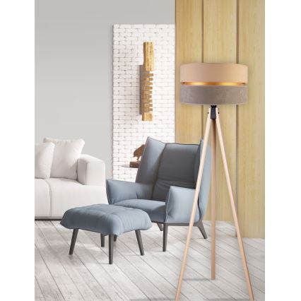 Duolla - Staande Lamp DUO 1xE27/60W/230V diameter 44 cm beige/grijs/beige