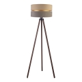 Duolla - Staande Lamp DUO 1xE27/60W/230V diameter 44 cm beige/grijs/bruin