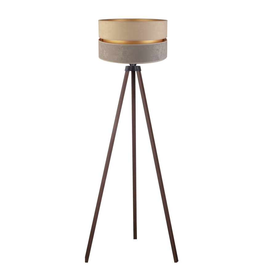 Duolla - Staande Lamp DUO 1xE27/60W/230V diameter 44 cm beige/grijs/bruin