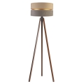 Duolla - Staande Lamp DUO 1xE27/60W/230V diameter 44 cm beige/grijs/wengé