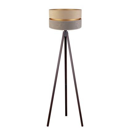 Duolla - Staande Lamp DUO 1xE27/60W/230V diameter 44 cm beige/grijs/wengé