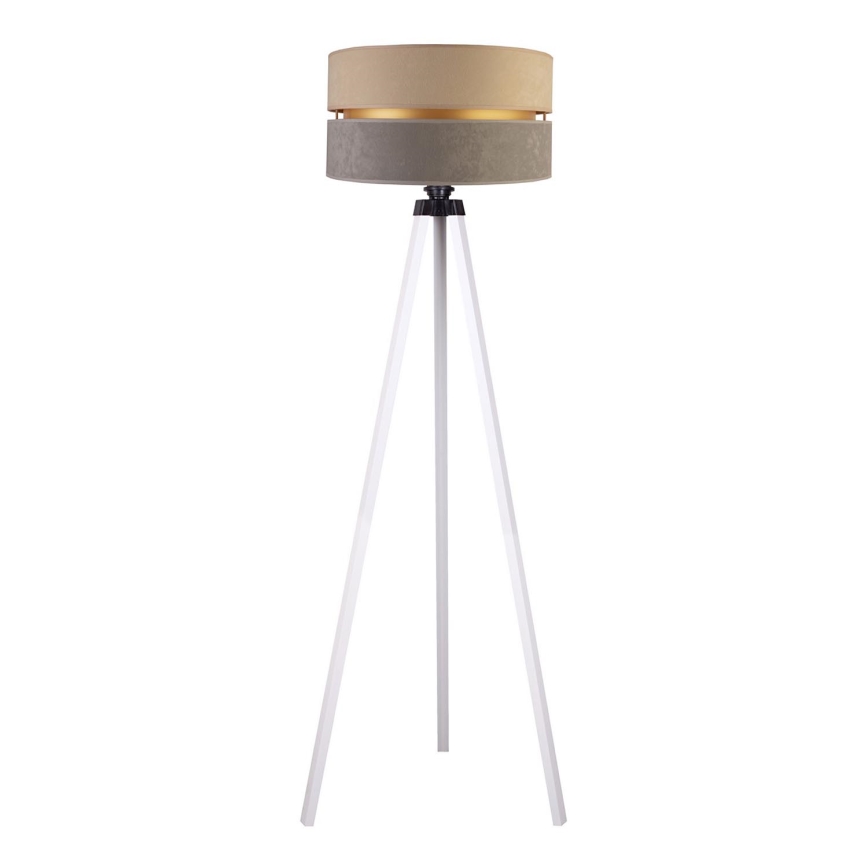 Duolla - Staande Lamp DUO 1xE27/60W/230V diameter 44 cm beige/grijs/wit