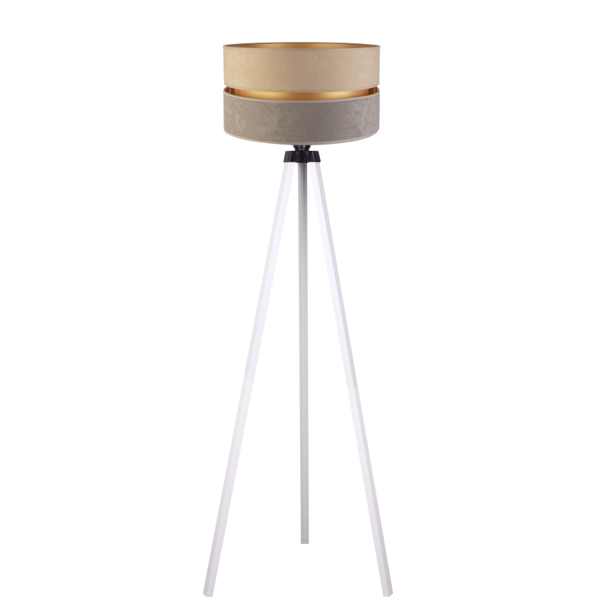 Duolla - Staande Lamp DUO 1xE27/60W/230V diameter 44 cm beige/grijs/wit