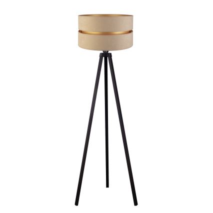 Duolla - Staande Lamp DUO 1xE27/60W/230V diameter 44 cm beige/wengé