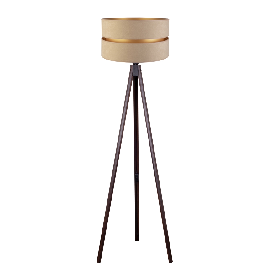 Duolla - Staande Lamp DUO 1xE27/60W/230V diameter 44 cm beige/wengé