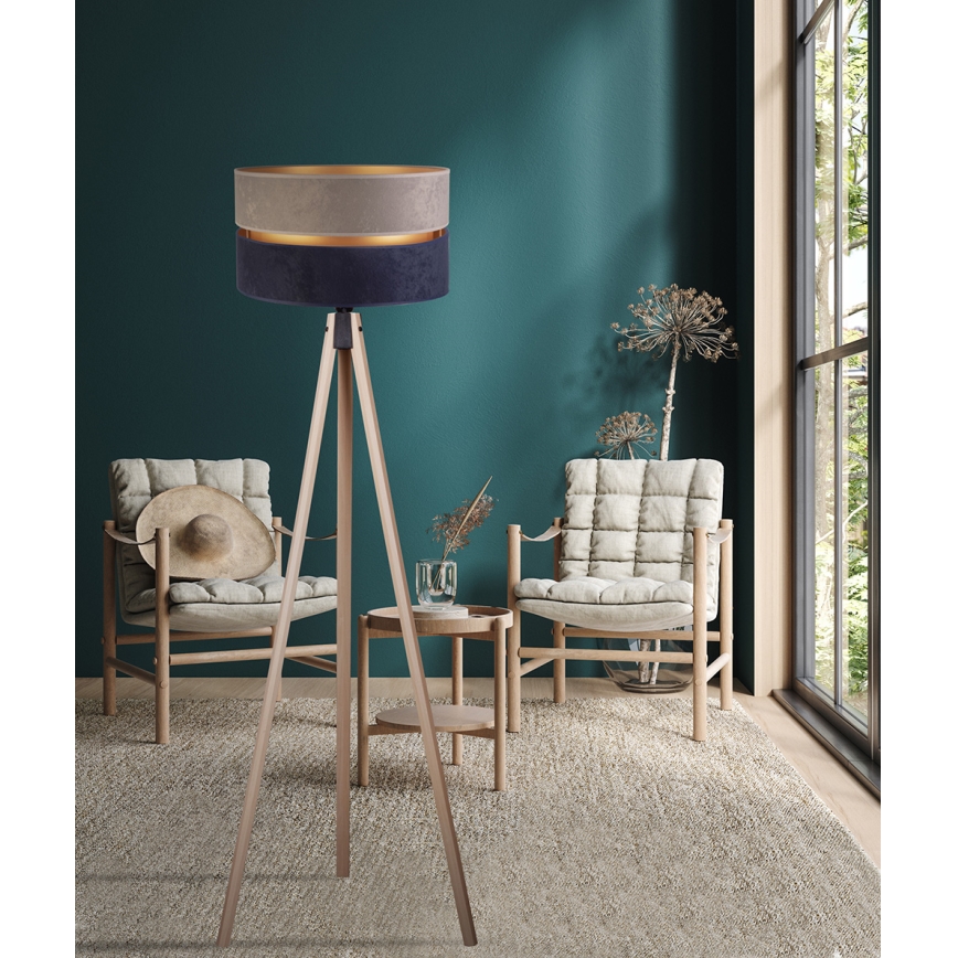Duolla - Staande Lamp DUO 1xE27/60W/230V diameter 44 cm grijs/blauw/beige