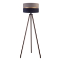 Duolla - Staande Lamp DUO 1xE27/60W/230V diameter 44 cm grijs/blauw/bruin