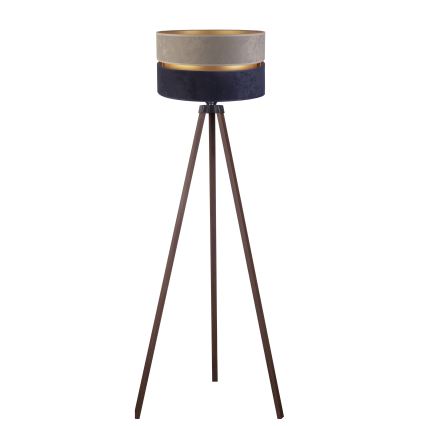 Duolla - Staande Lamp DUO 1xE27/60W/230V diameter 44 cm grijs/blauw/bruin