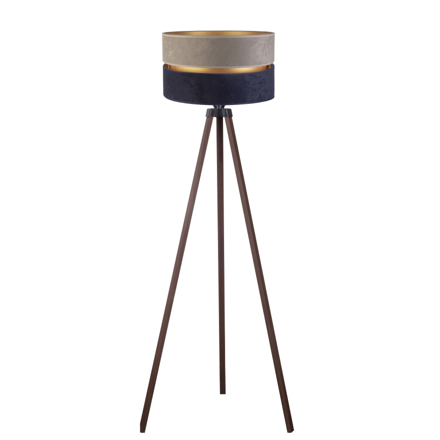 Duolla - Staande Lamp DUO 1xE27/60W/230V diameter 44 cm grijs/blauw/bruin