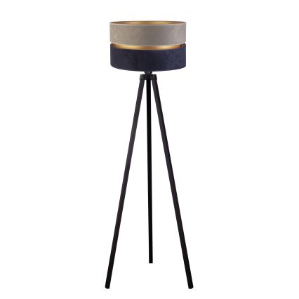 Duolla - Staande Lamp DUO 1xE27/60W/230V diameter 44 cm grijs/blauw/wengé