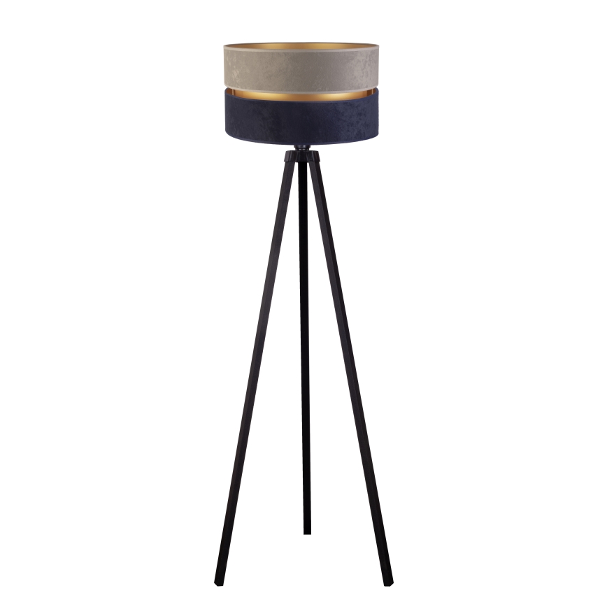 Duolla - Staande Lamp DUO 1xE27/60W/230V diameter 44 cm grijs/blauw/wengé