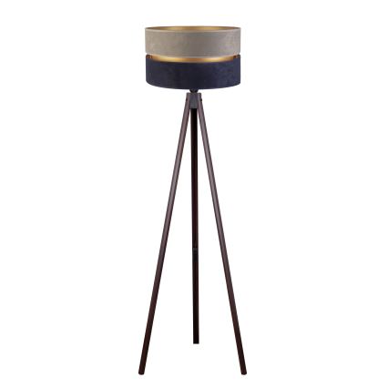 Duolla - Staande Lamp DUO 1xE27/60W/230V diameter 44 cm grijs/blauw/wengé