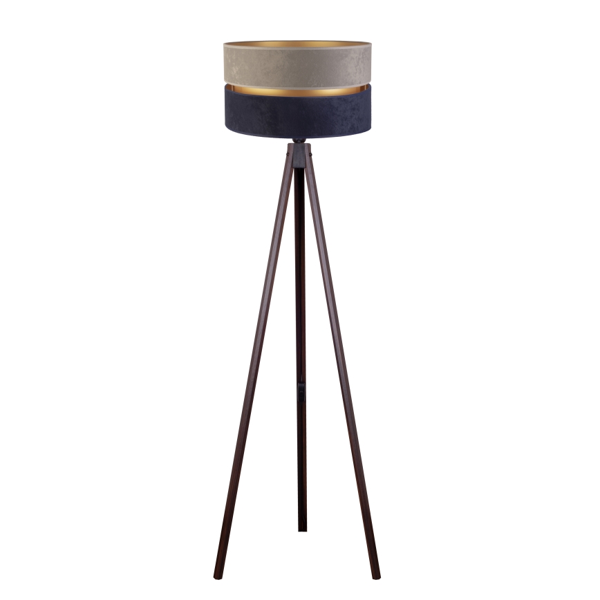 Duolla - Staande Lamp DUO 1xE27/60W/230V diameter 44 cm grijs/blauw/wengé