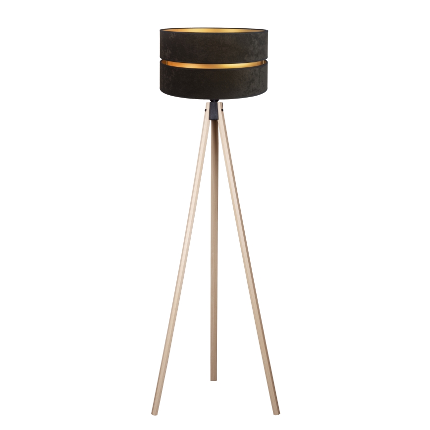 Duolla - Staande Lamp DUO 1xE27/60W/230V diameter 44 cm zwart/beige