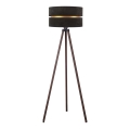 Duolla - Staande Lamp DUO 1xE27/60W/230V diameter 44 cm zwart/bruin