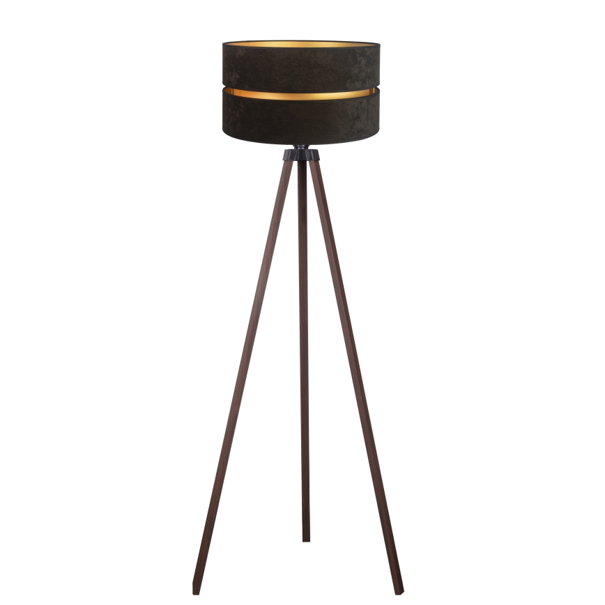 Duolla - Staande Lamp DUO 1xE27/60W/230V diameter 44 cm zwart/bruin