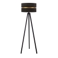 Duolla - Staande Lamp DUO 1xE27/60W/230V diameter 44 cm zwart/wengé