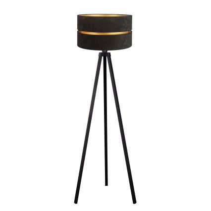 Duolla - Staande Lamp DUO 1xE27/60W/230V diameter 44 cm zwart/wengé