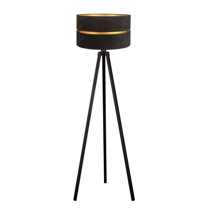 Duolla - Staande Lamp DUO 1xE27/60W/230V diameter 44 cm zwart/wengé