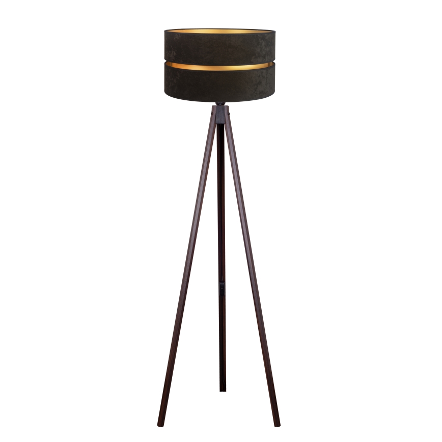 Duolla - Staande Lamp DUO 1xE27/60W/230V diameter 44 cm zwart/wengé