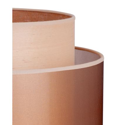 Duolla - Staande Lamp WOOD BOHO 1xE27/15W/230V diameter 45 cm koper/bruin/beige