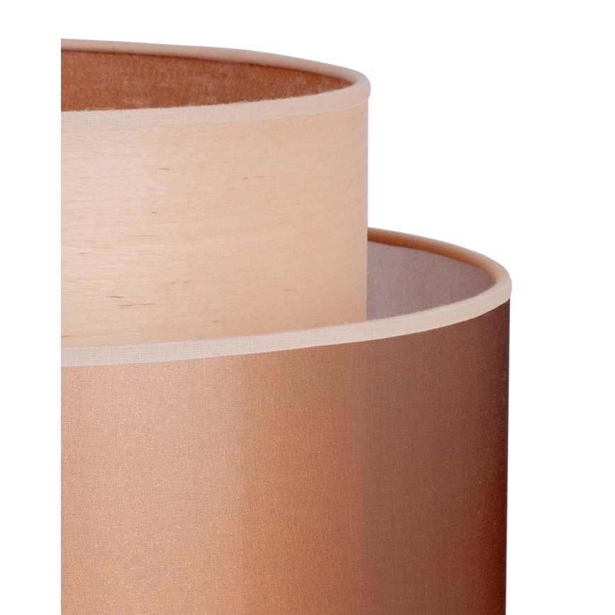 Duolla - Staande Lamp WOOD BOHO 1xE27/15W/230V diameter 45 cm koper/bruin/beige