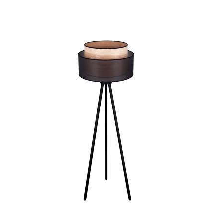 Duolla - Staande Lamp WOOD BOHO 1xE27/15W/230V diameter 45 cm zwart/beige